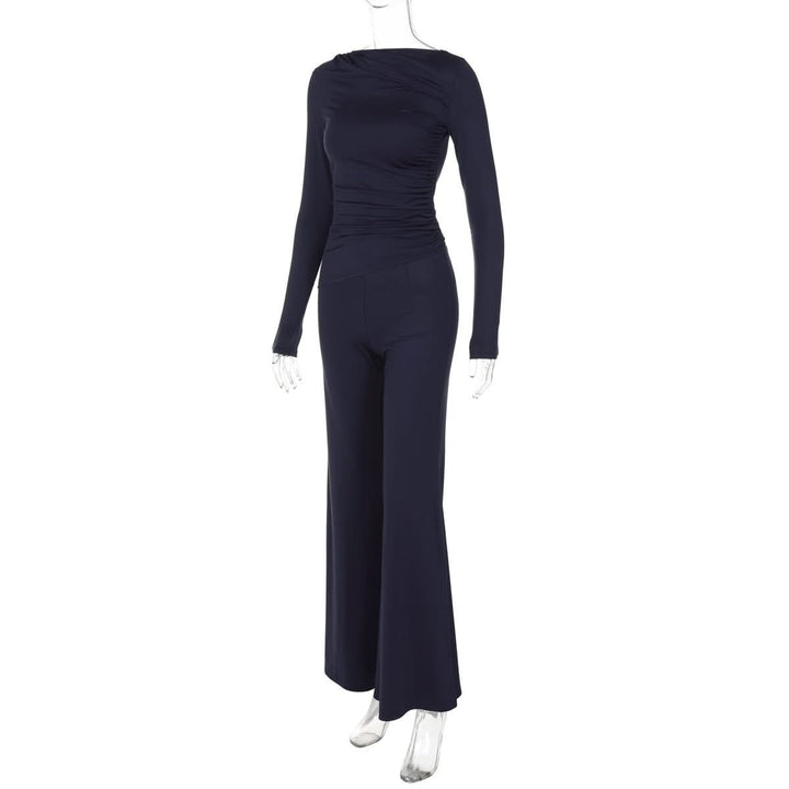 Long sleeve ruched high rise pant set  | Festival Outfits Women