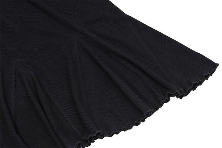 Long sleeve ruffle off shoulder solid ruched mini dress-final-sale  | Festival Outfits Women