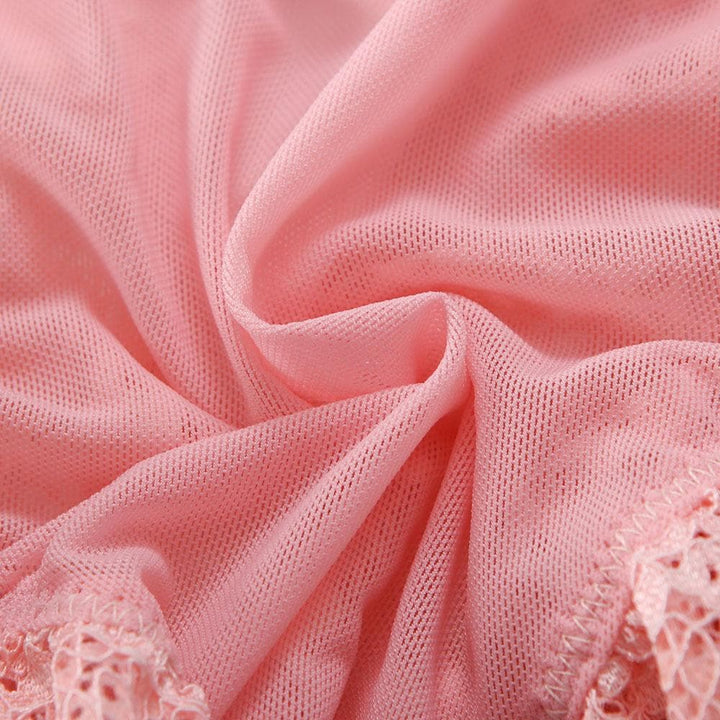 O ring lace garter hollow out bodysuit  | Festival Outfits Women