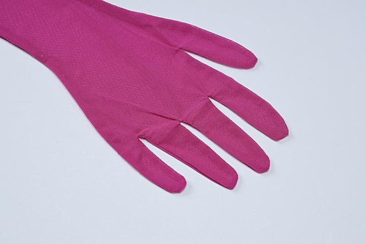 Long sleeve gloves high neck feather mesh see through maxi dress  | Festival Outfits Women