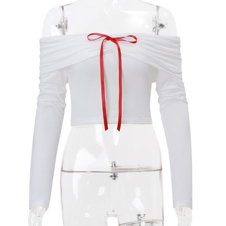 Ribbon dogon hannu mai kauri daga kafada | Kayan Biki na Mata