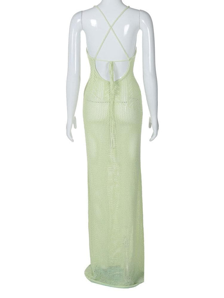 Rigar cami maxi mai suturar da aka saka a baya | Kayan Biki na Mata