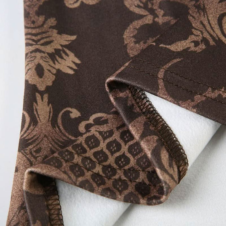 Print contrast backless tube top  | Festival Outfits Women