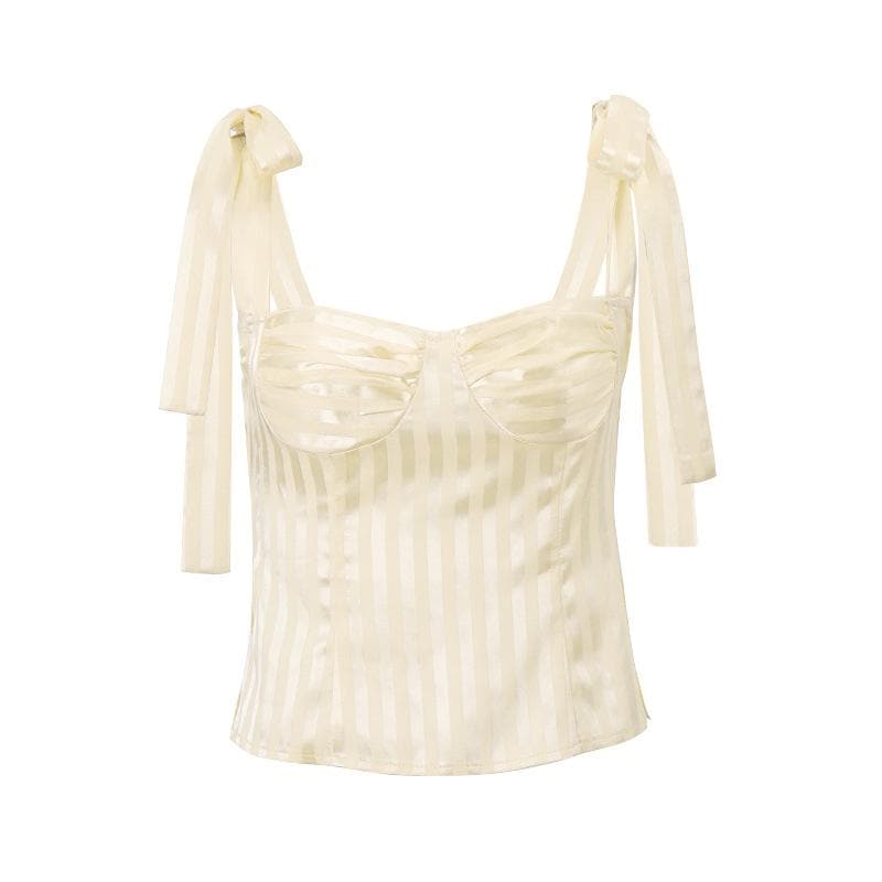 Ribbon cami mai ratsi mai kama da bowknot | Kayan Biki na Mata