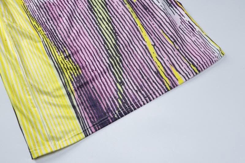 Body pattern contrast u neck sleeveless backless maxi dress-final-sale  | Festival Outfits Women