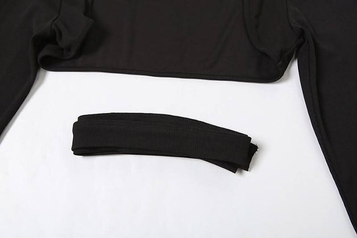 Long sleeve sweetheart neck shrug 2 piece hollow out cut out maxi dress  | Festival Outfits Women