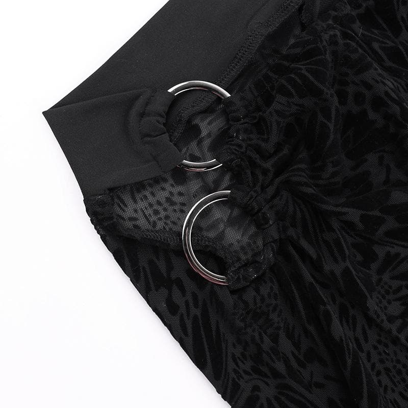 O ring bustier lace up see through tube pant set  | Festival Outfits Women