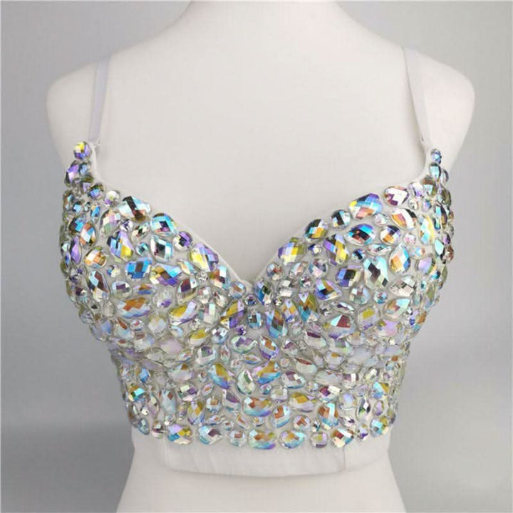 Sweetheart neck padded beaded cami top  | Festival Outfits Women