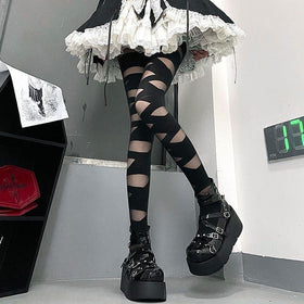 Bandage mesh tights  | Festival Outfits Women