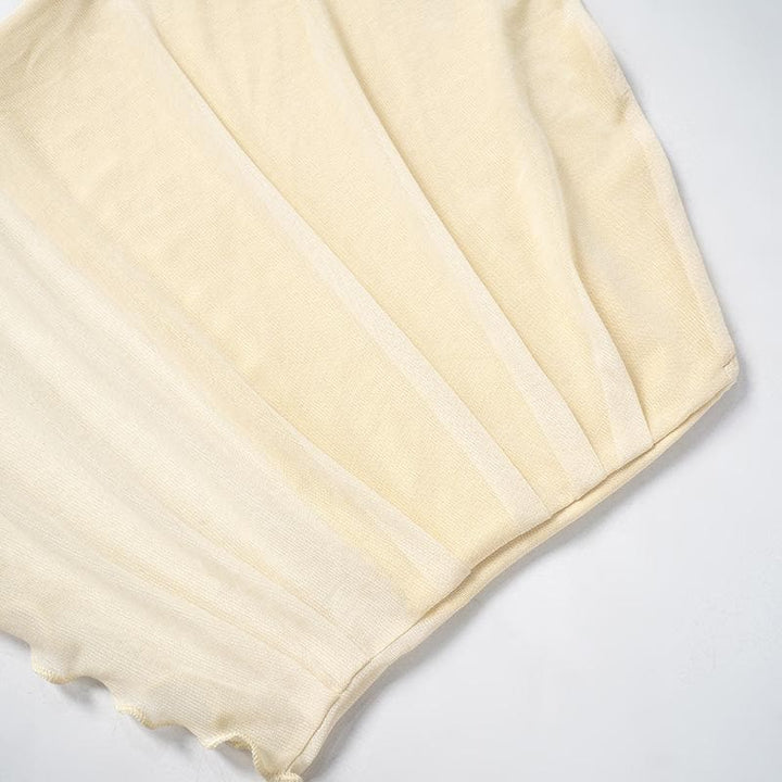 Rigar raga mai kauri da kafada ɗaya mara hannu | Kayan Biki na Mata