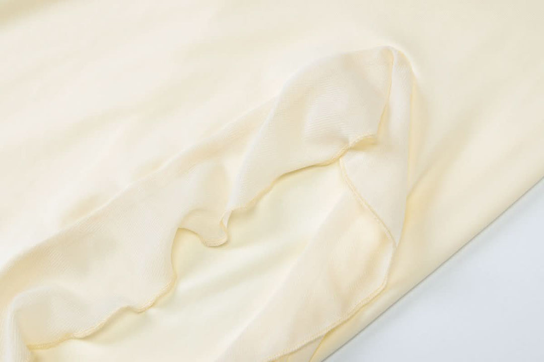 Slit halter self tie v neck ruffle solid maxi dress  | Festival Outfits Women