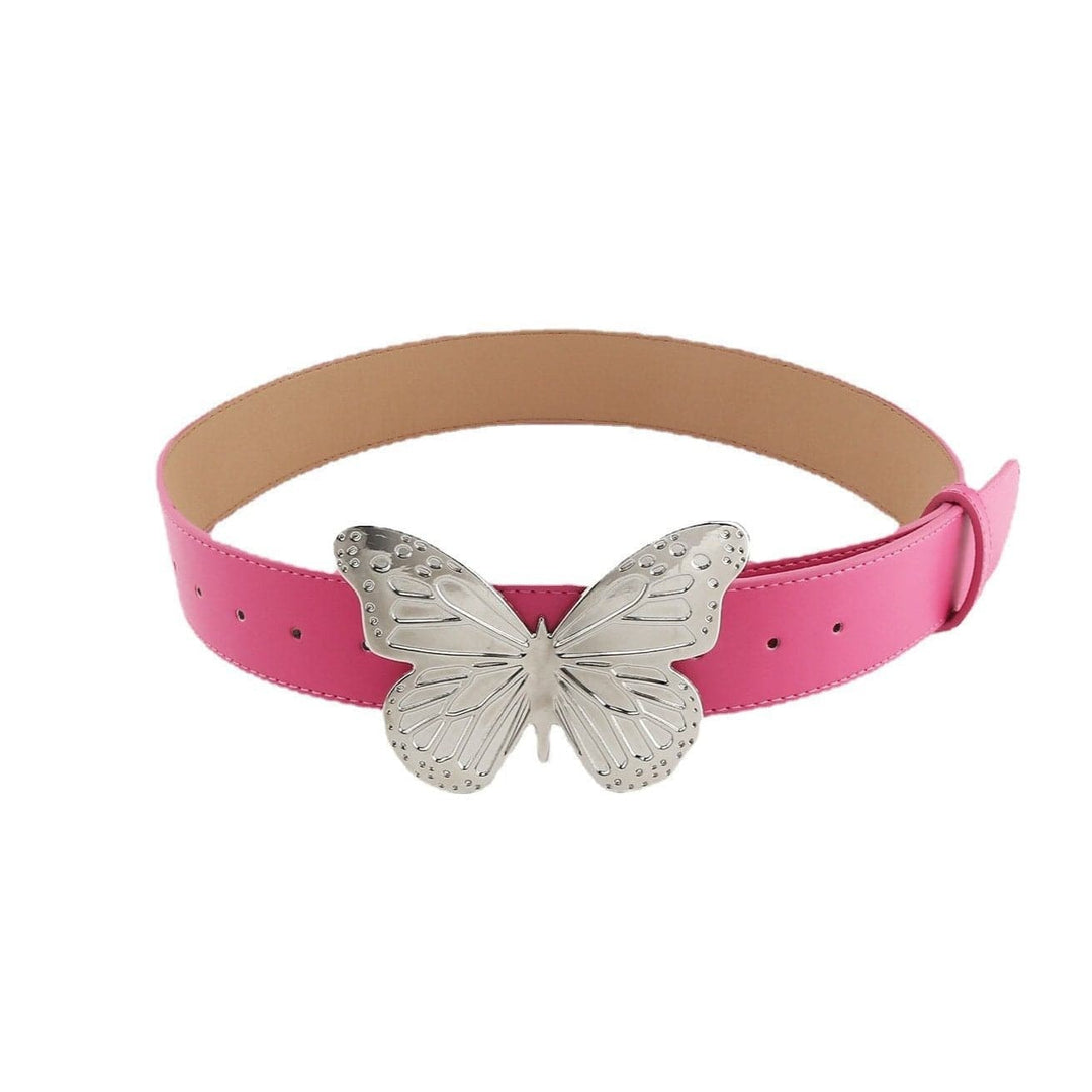 Butterfly decor PU leather belt  | Festival Outfits Women