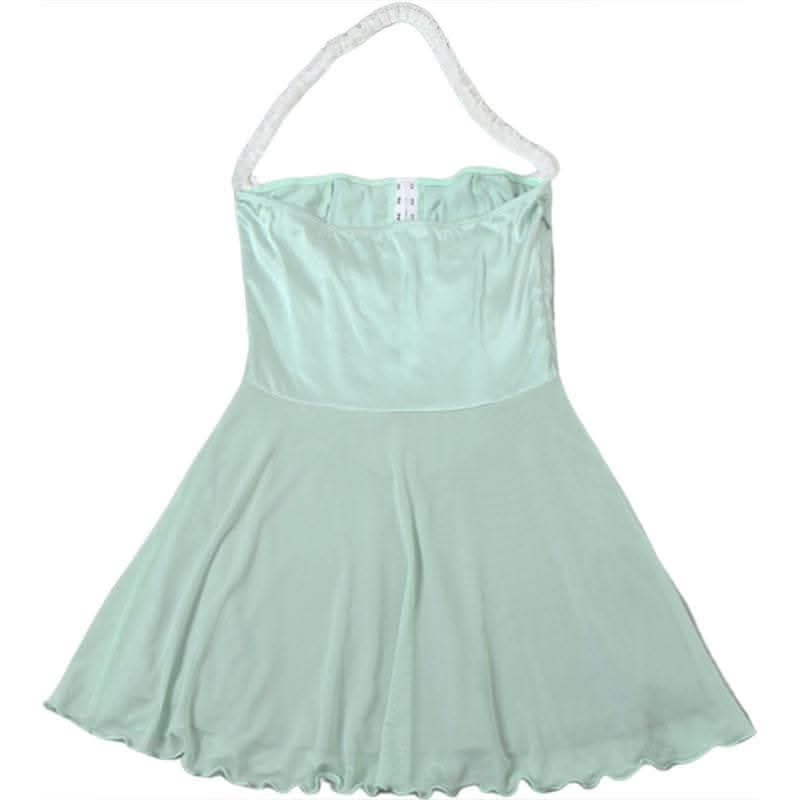 Halter button mesh backless mini dress-final-sale  | Festival Outfits Women