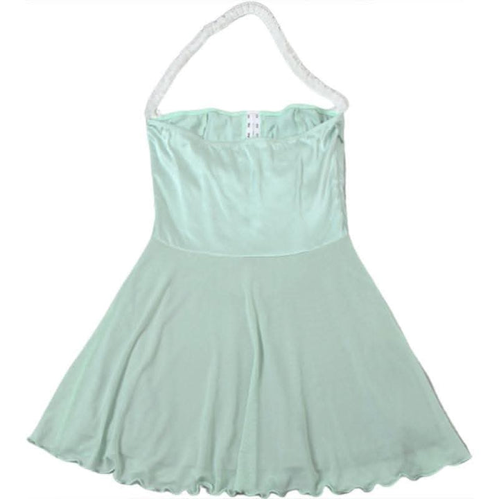 Halter button mesh backless mini dress-final-sale  | Festival Outfits Women