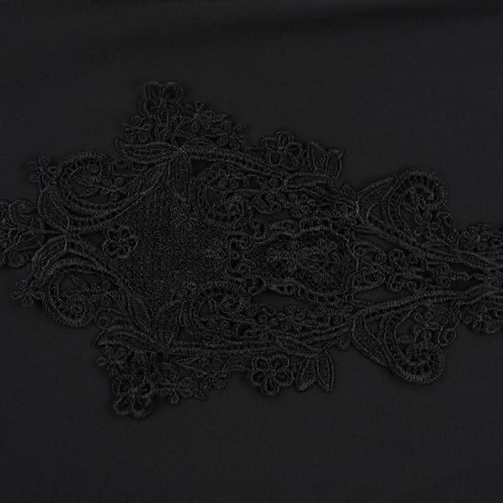 Hoodie long sleeve lace hem embroidery hollow out cut out mini dress-final-sale  | Festival Outfits Women