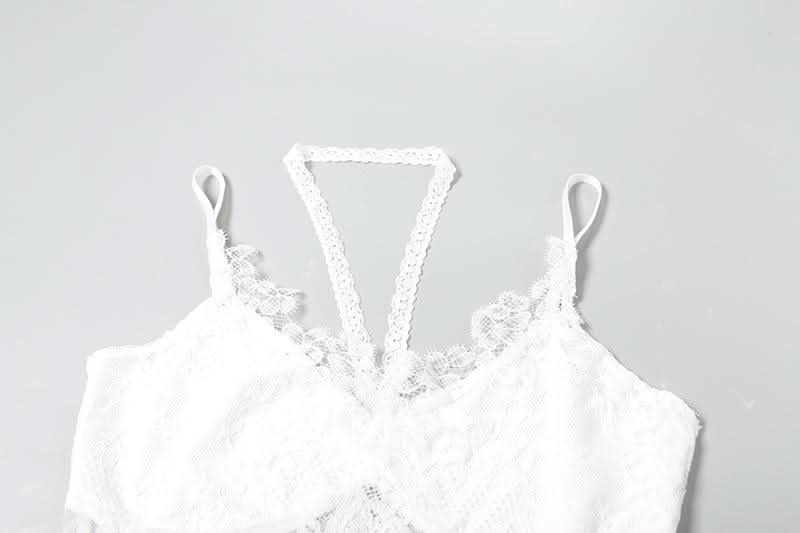 Halter v neck lace cami top  | Festival Outfits Women