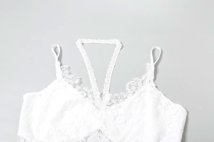 Halter v neck lace cami top  | Festival Outfits Women