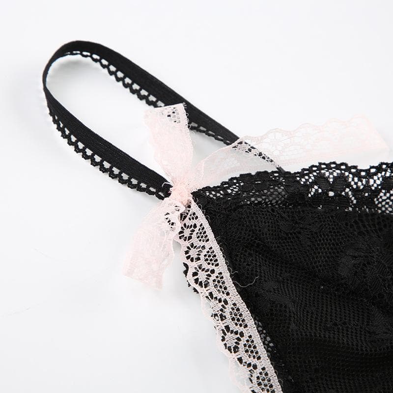 Tsohuwar riga mai laushi ta Bowknot v neck lace | Kayan Biki na Mata