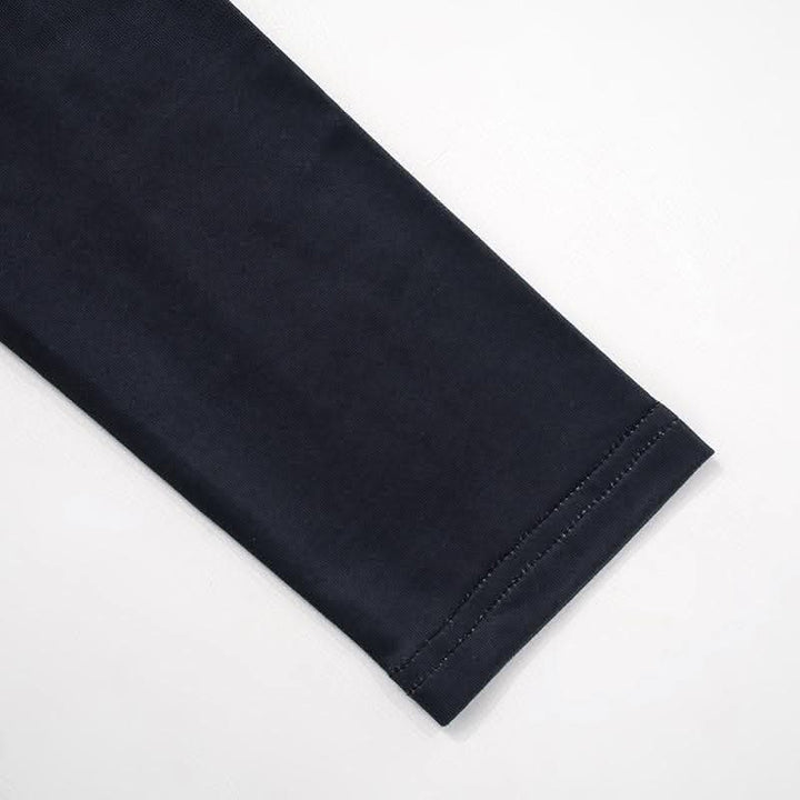 Long sleeve body print gradient crewneck contrast top-final-sale  | Festival Outfits Women