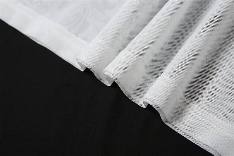 Ruched mesh solid maxi dress  | Festival Outfits Women