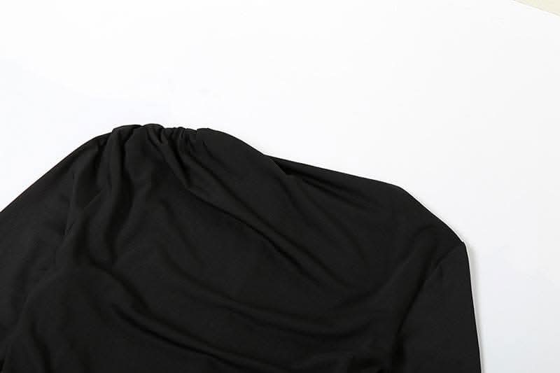 Ruched solid long sleeve zip-up maxi dress-final-sale  | Festival Outfits Women