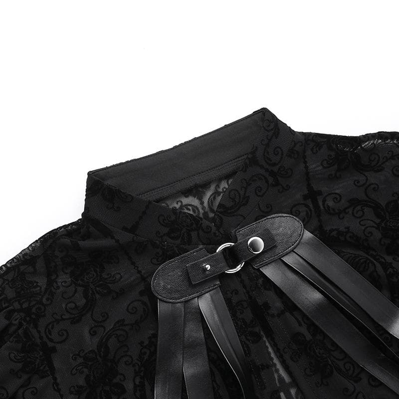 Long flared puff sleeve button shrug top  | Festival Outfits Women
