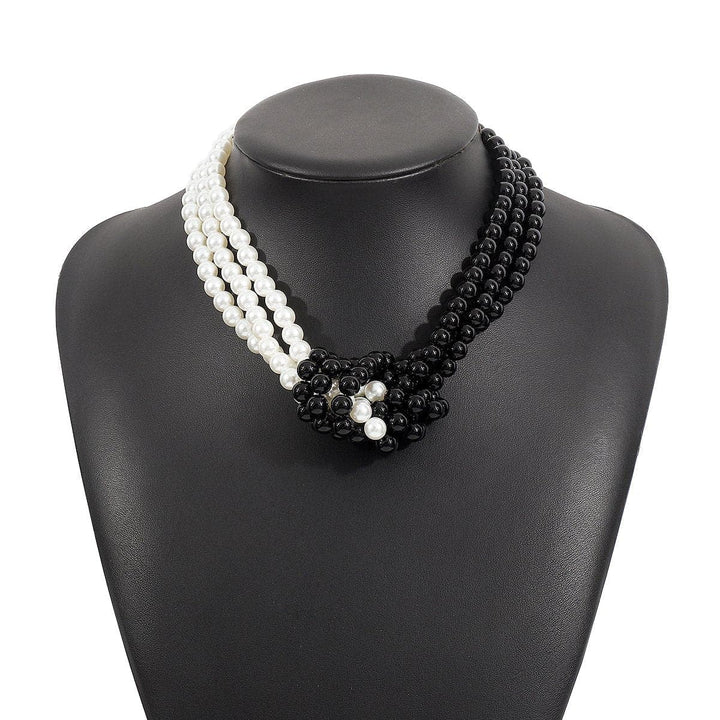 Layered beaded faux pearl necklace  | Festival Outfits Women