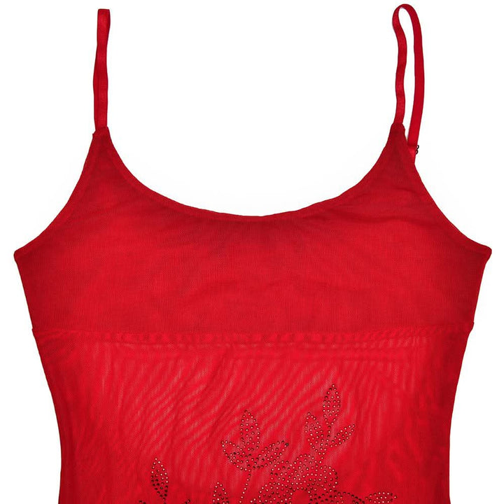 Beaded pattern u neck backless cami mini dress  | Festival Outfits Women