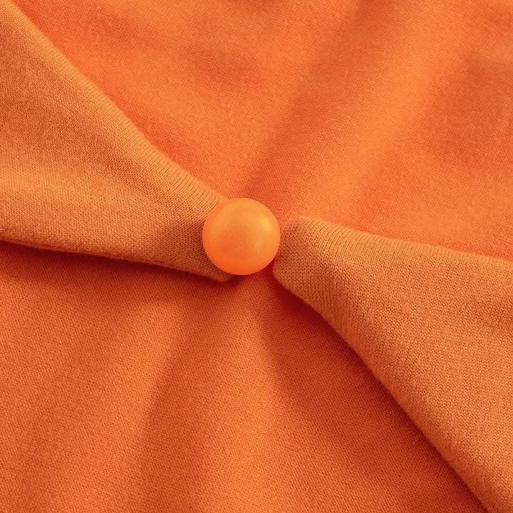 Drawstring hollow out button solid 2 piece shrug tube cut out top-final-sale  | Festival Outfits Women