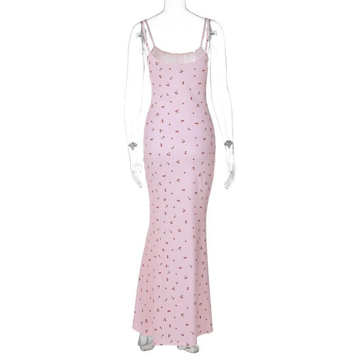 U neck flower print cami maxi dress  | Festival Outfits Women