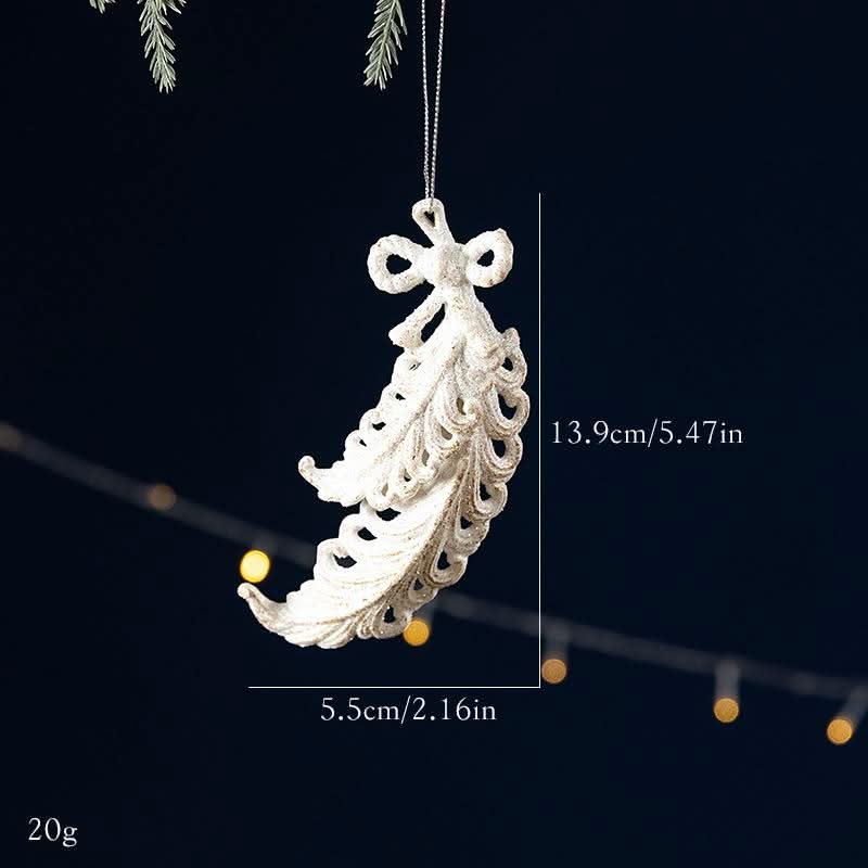 White bowknot christmas tree decor  | Festival Outfits Women