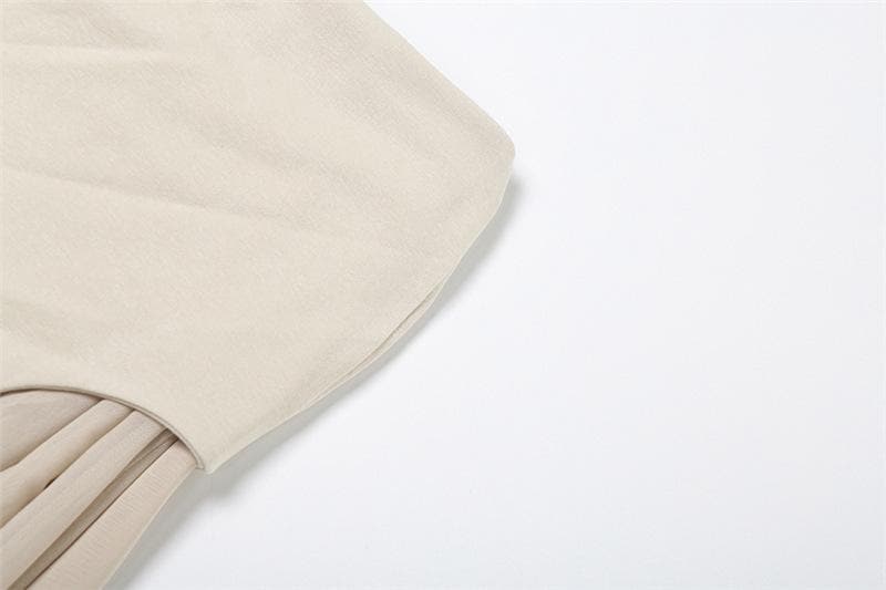 Mesh patchwork irregular midi skirt  | Festival Outfits Women