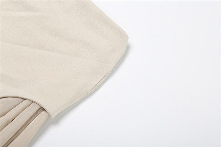 Mesh patchwork irregular midi skirt  | Festival Outfits Women