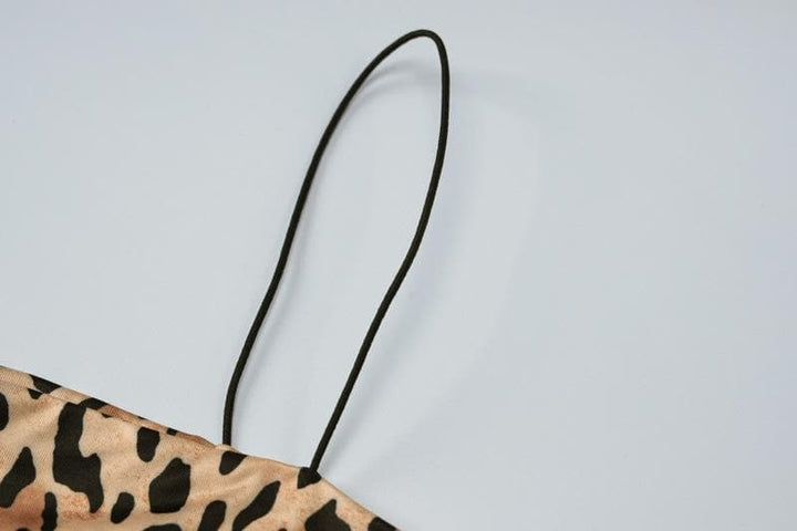 Spaghetti strap leopard print cami top  | Festival Outfits Women  | Cheetah Print Top