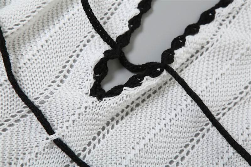 Halter v neck backless self tie knitted maxi dress  | Festival Outfits Women