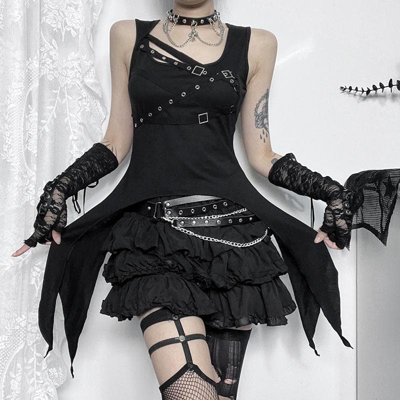U neck cross front solid top  | Festival Outfits Women
