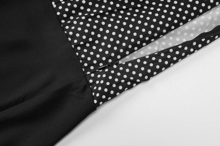 Halter polka dot print backless maxi dress-final-sale  | Festival Outfits Women