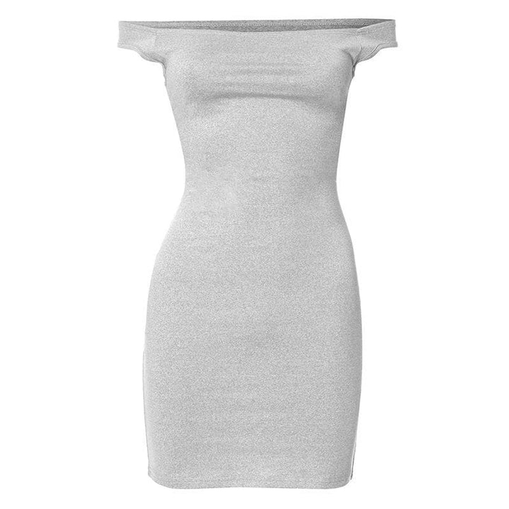 Off shoulder solid backless mini dress  | Festival Outfits Women-final-sale