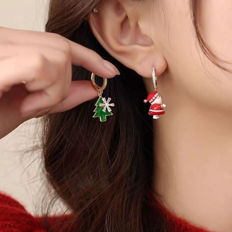 Irregular pendant christmas tree decor drop earrings  | Festival Outfits Women