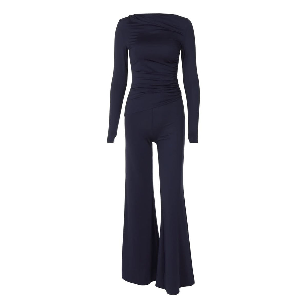 Long sleeve ruched high rise pant set  | Festival Outfits Women