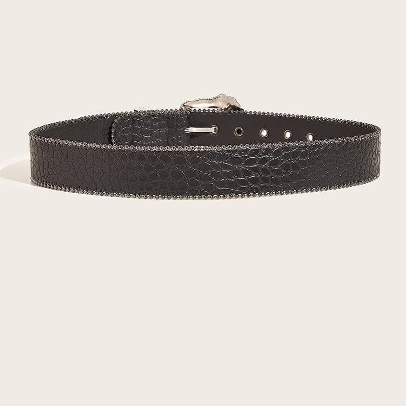 PU leather beaded adjustable belt  | Festival Outfits Women