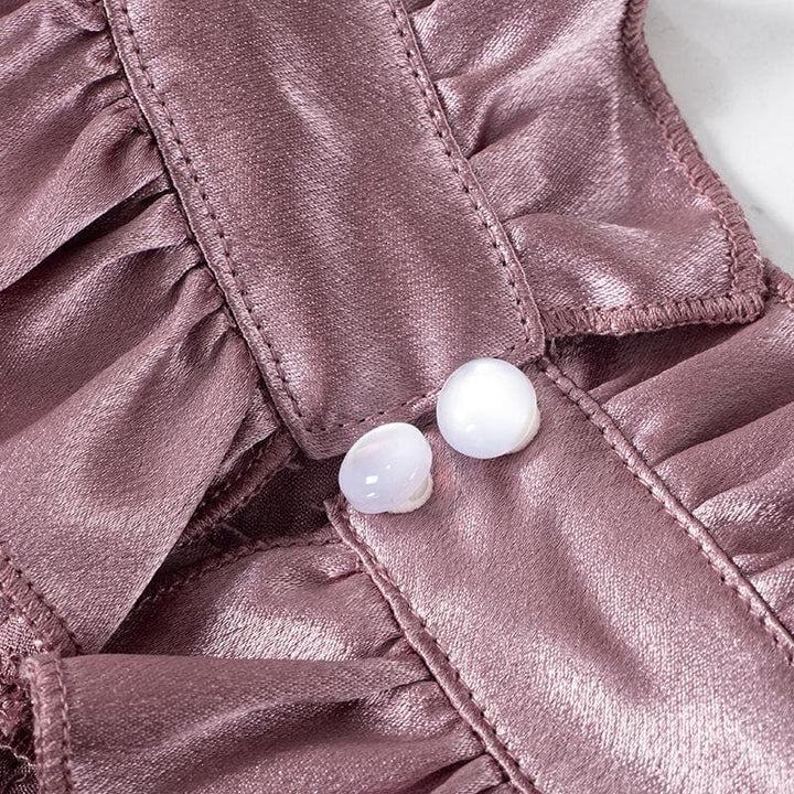 Rigar satin mai laushi da aka yi da fata mai laushi | Tufafin Biki na Mata