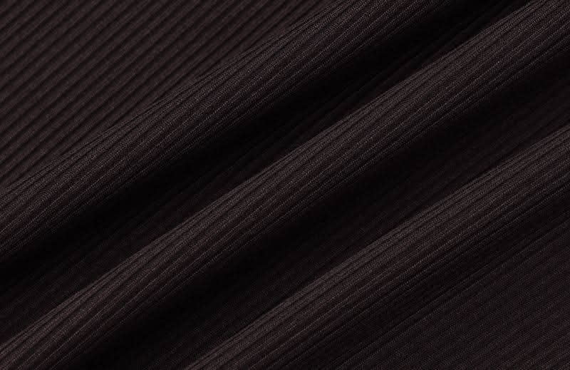 Long sleeve u neck ribbed solid maxi dress  | Festival Outfits Women