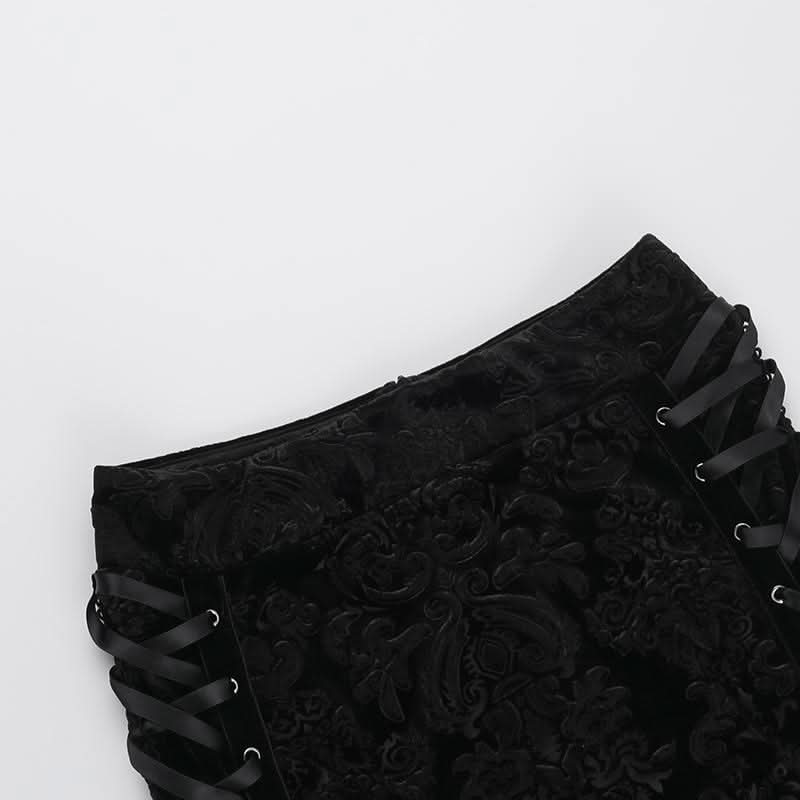 Lace hem lace up zip-up maxi skirt  | Festival Outfits Women