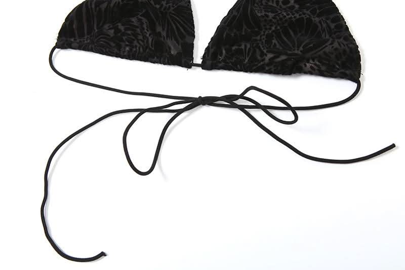 Halter o ring shrug 3 piece mini skirt set-final-sale
