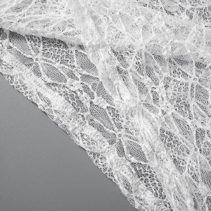 Hollow out lace see through cami cut out mini dress-final-sale  | Festival Outfits Women