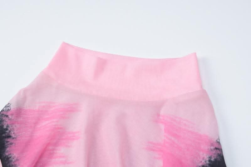 Sheer mesh see through body print high neck long sleeve bodysuit-final-sale  | Festival Outfits Women