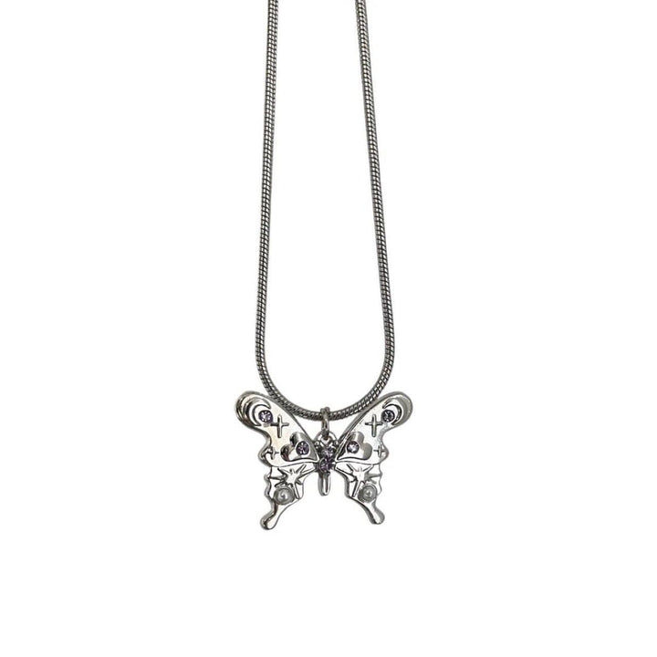 Metal chain flower pendant necklace  | Festival Outfits Women