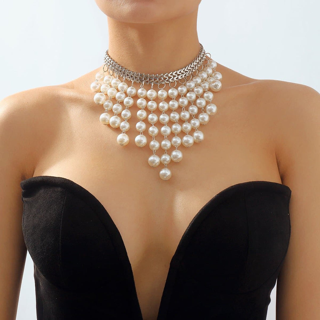 Abun wuya mai laushi na lu'u-lu'u mai laushi | Kayan Biki na Mata