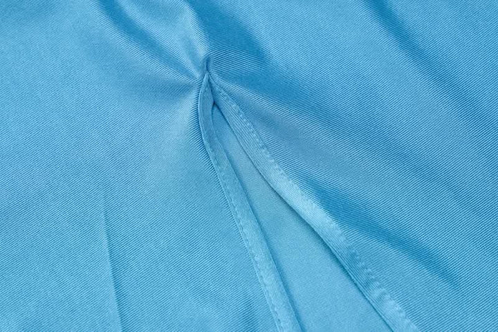 Short sleeve high neck slit solid maxi dress-final-sale  | Festival Outfits Women